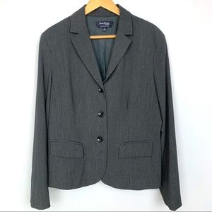 Evan Picone Gray Stretch Blazer, 14